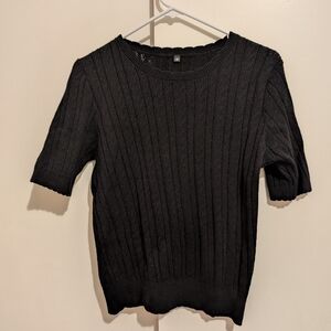 Black Knit Sweater Size Medium